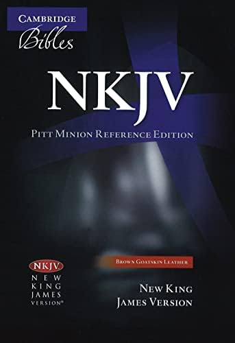 NASB Pitt Minion Reference Bible, Black Goatskin Leather, Red