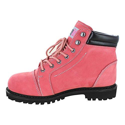 Safety Girl GS007-Pink-8.5M Safety Girl Fusion Work Boot - Pink Steel Toe 8.5M, English, Capacity, Volume, Leather, 8.5M, Pink () - Thumbnail 2