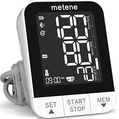 Metene 2022 New Bluetooth Blood Pressure Machine, Smart Wireless