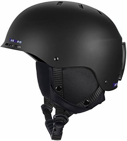 Skiing Helmet (Matte Black, Large)