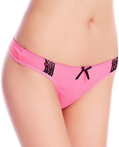 Sexy Cotton G-string Thong Panty Underwear Pack of 6 (M, Fulfilled by Amazon 6 Pieces)