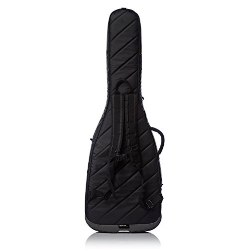 Mono M80-VEB-BLK-U Vertigo Electric Bass Hybrid Guitar Case Gig Bag for Solidbody Bass Guitar with Carry Straps Bundle in Black with Clip On Guitar Tuner and Zorro Sounds Guitar Polishing Cloth