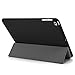 KHOMO - Compatible with iPad 5th 6th Generation (2017 & 2018) 9.7 inch Case - Dual Series - Ultra Slim Hard Cover with Auto Sleep Wake Feature - Grey Black