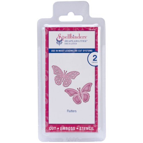 Spellbinders S2-073 Shapeabilities Die D-Lites, Flutters