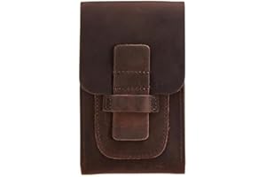 WANTHER Leather Cigar Case, Travel Humidor Holds 3 Cigars, Full Grain Leather with Cigar Cutter, Handmade, Bourbon Brown, Portable Cigar Holder for Men, Ideal for Home, Office & Travel Gift Set