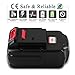 GERIT BATT Upgraded 3600mAh PC18B Battery, Replacement for Porter Cable 18V Battery PC18B Compatible with Porter Cable 18V Battery PCC489N PC188 PC18BLX PC18BLEX Cordless Power Tools Batteries