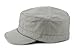 NYFASHION101 Fashionable Solid Color Unisex Fitted Army Military Cadet Cap, Gray, S