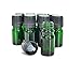 ljdeals 5ml Green Essential Oil Bottle with Euro Dropper Black Cap Glass Bottles Pack of 12