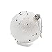 ALEKO CHB01WH Shatterproof Iridescent Holiday Christmas Ornament Variety Pack Set of 9 White and Silver