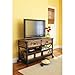 Better Homes Gardens Rustic Country Antiqued Black/Pine Panel TV Stand TVs up to 52