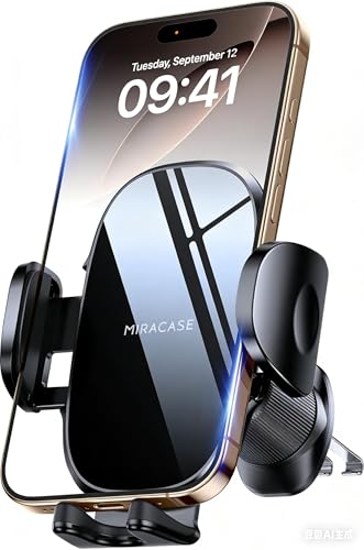 Miracase Car Phone Holder, Stable Double Steel-Hook Air... en promo sur Amazon
