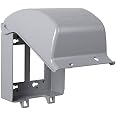 Housse De Protection Métallique Extérieure MX7200 Raynguard - 2 Prises (2 Gang) - Couleur Gris - Neuf Avec Notice