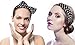 Sea Team Wire Headband Stylish Retro Bowknot Polka Dot Wire Hair Holders for Women and Girls Red