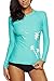 Vegatos Women Rash Guard Shirt Short Sleeve UV Swim Shirt Swimwear Rashguard Athletic Top