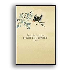Framed Canvas Wall Art for Living Room, Bedroom Beautiful Quotes Canvas Prints for Modern Home Decoration Ready to Hang - 16"x24" inches