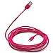 Aduro - Apple Certified / MFi - USB to Lightning Charge & Sync Cable fits all Apple Devices with Lightning Connector - iPhone 5 / 5S / 5C / 6, iPad 4, iPad Mini, iPad Air, New iPod Touch and Nano (Retail Packaging) (10 Feet (3 Meters), Pink)