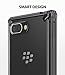 Ringke Fusion Compatible with BlackBerry KEY2 Case Crystal PC Back Case Lightweight Upgraded Transparent TPU Bumper Drop Protective Phone Cover for BlackBerry Key 2 - Smoke Black
