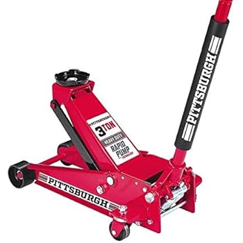 3 Ton Heavy Duty Low Profile Floor Jack With Rapid Pump By Pittsburgh Automotive