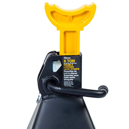 Omega Lift 32068 Heavy Duty Jack Stands 6 Ton Pair Double Locking