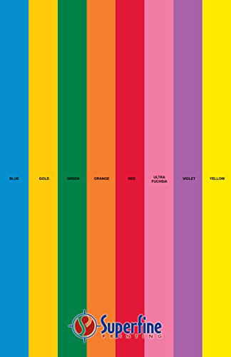 Bright Color Paper 8 Assortment Colors of 25 Each, 24 Lb, , 200 Sheets (11 x 17)