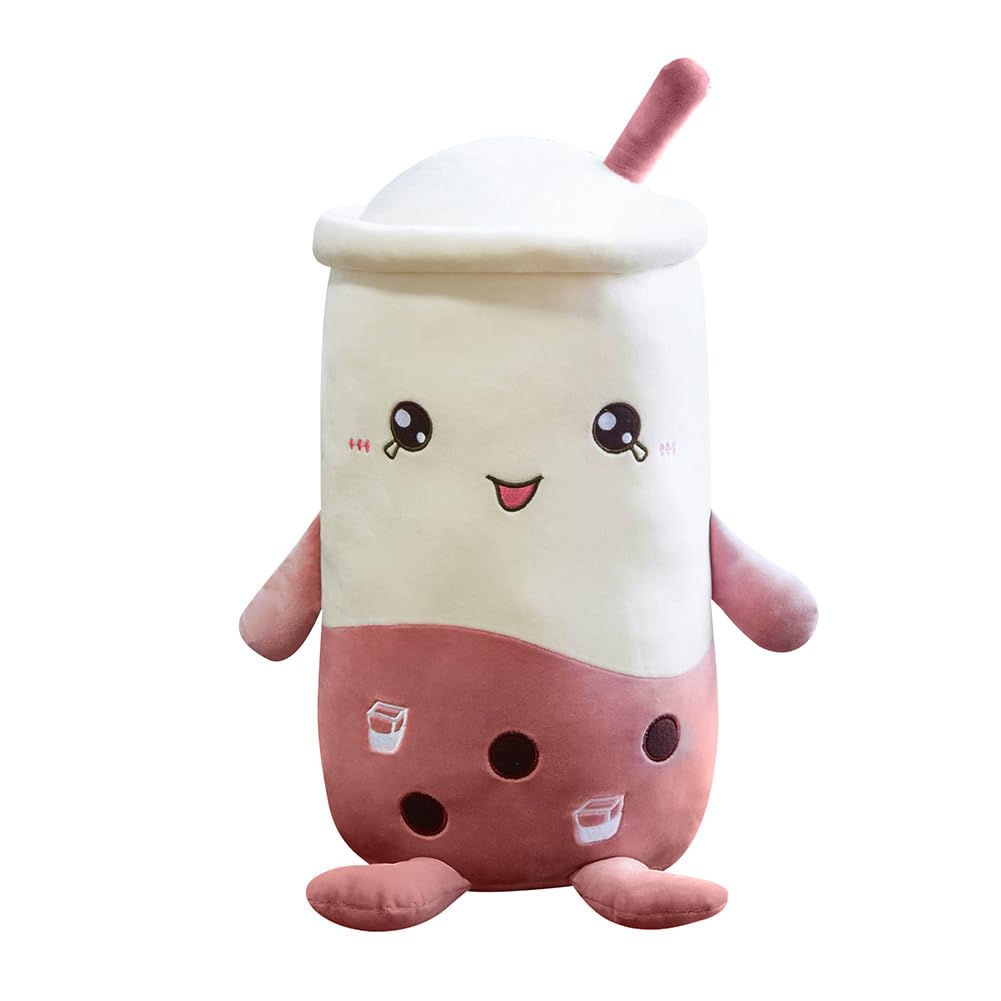 Uposao 50 cm Bubble Tea Plush Toy, Plush Cushion Milk Tea Soft Doll Tea Cup Cushion Filled Hug Pillow Cuddly Toys Sleeping Pillow Plush Dolls Children's Toy Birthday Gift Coffee