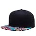 So'each Unisex 3D Galaxy Aztec Print Flatbill Visor Snapback Baseball Hat Neon Sign