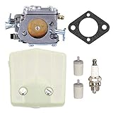 Panari Carburetor + Air Filter Spark Plug Fuel Filter for Husqvarna 61 266 Chainsaw
