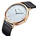 Watch Womens Unisex Simple Casual Leather Waterproof Analog Quartz Dress Wrist Watch