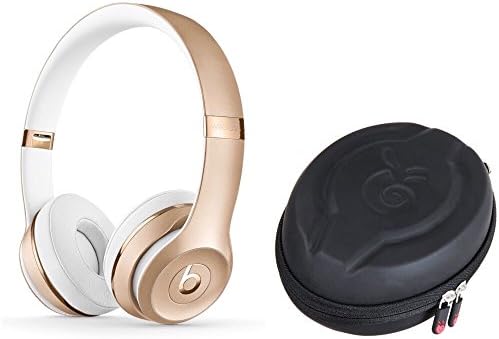 Beats Solo 3 wireless headphone-GOLD and Premium Protective Case (GOLD)