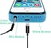 Sykiila 4200 mAh Iphone SE 5 5S 5C Battery Case Universal Rechargeable Backup Portable Charger External Power Case Pack for Iphone SE 5 5S 5C with Kickstand Holder Support Blue