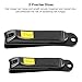 BESTOPE Nail Clipper Set 2PCs Black Stainless Steel Fingernail & Toenail Clippers, Sharp Nail Cutter with Metal Case