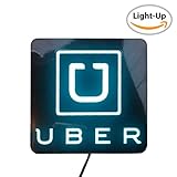 LED UBER Sign – Light Up Uber Sign – Uber Glow Sign – UBER Driver Sign LED Light – Professional Uber Driver Sign