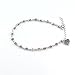 Women Girl Silver Cute Small Plum Flower Heart Chain Anklet Ankle Bracelet Barefoot Sandal Beach Foot