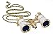Levenhuk Broadway 325F Opera Glasses (white, with LED light and chain), 3x, with accessory kit
