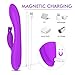 G Spot Rabbit Vibrator with Heating Function and Bunny Ears for Clitoris G-spot Stimulation,Waterproof Dildo with 9 Powerful Vibrations Dual Motor Stimulator for Women or Couple Fun