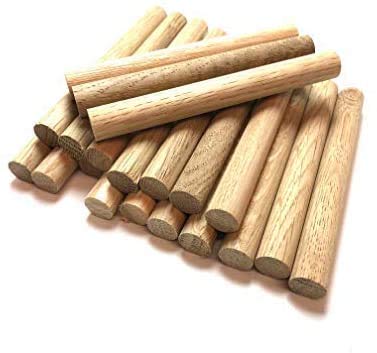Oak Dowel 10mm x 90mm Length - Pack of 25 Dowels
