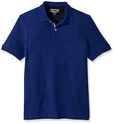 Nautica Men's Classic Short Sleeve Solid Polo