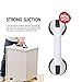 FChome Shower Wall Suction Cup Grab Bars,12 Inches Shower Handle Bar Offers Safe Grip with Strong Hold Suction Cup for Safety Grip Grab in Bathroom，Black