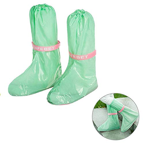 FOONEE Waterproof Rain Boot Shoe Cover Overshoes, Reusable Snow Shoe Covers & Binding with High Tube Overshoes for Men/Women/Children