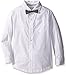 French Toast Boys' Long Sleeve Woven with Bow Tie