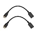 Cable Matters (2-Pack Micro-USB 3.0 OTG Adapter in Black for Samsung Galaxy S5 and Note 3
