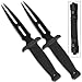 Double Take Special Agent Forked Blade Twin Dagger Boot Knife Set with Custom Sheath (Limited Edition)
