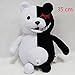 35cm Dangan Ronpa Super Danganronpa 2 Mono Kuma Black&White Bear Plush Doll Toy by HiRudolph