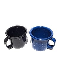 Grahampob taza de café esmaltada Espresso Set de 2