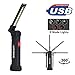 Rechargeable LED Work Lights Cob Work Lights Pocket Emergency Inspection Lamp Tools for Men for Car Repairing, Workshop, Home Using [2018 Big Size]