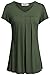 Short Sleeve Night Shirts,Tencole Plus Sized Dressy Stylish Yoga Junior,Army Green,Large