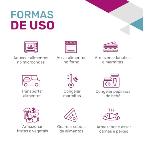 Kit 2 Potes de Vidro Retangular com Tampa Hermética 2260ml (Azul)