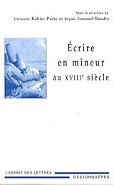 Écrire en mineur au XVIIIe siècle