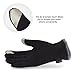 Vbiger Womens Winter Gloves Touch Screen Gloves Thick Warm Windproof Mittens (Black2)