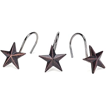Amazon Com Agpteka Star Decorative Shower Curtain Hooks Set Of